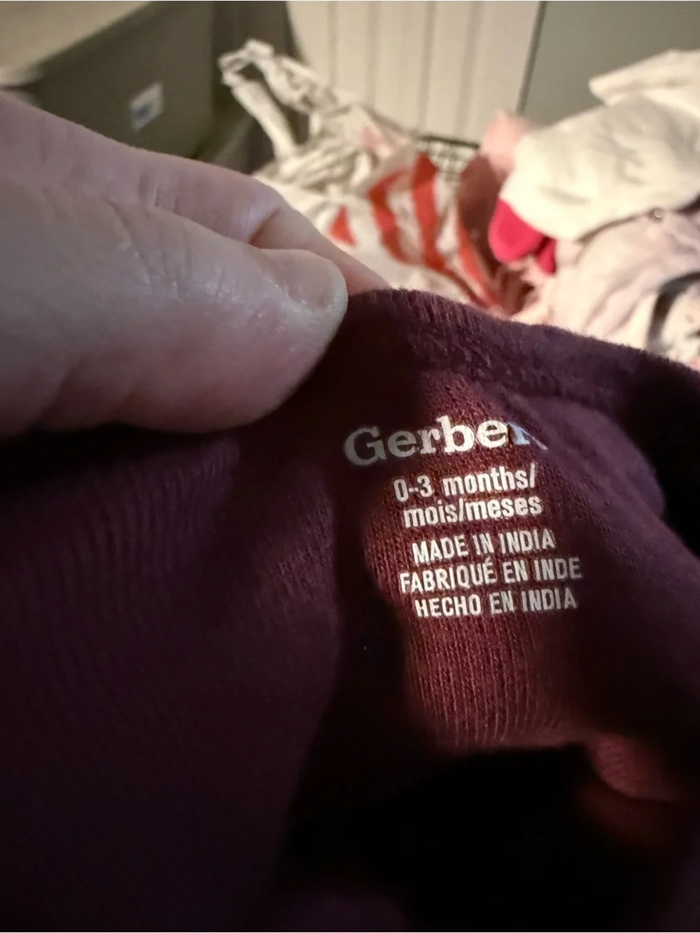 Gerber Infant Onesie - Deep Plum